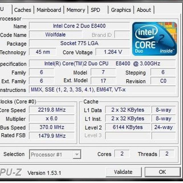 Bộ Xử Lý Intel Lga 775 Core 2 Duo E8400 3.0ghz