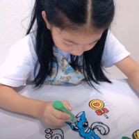 Tranh Vẽ 3D Tạo Hình Dán Dạng Gel Tranh Nhựa Stereo 7 Màu Cho Bé