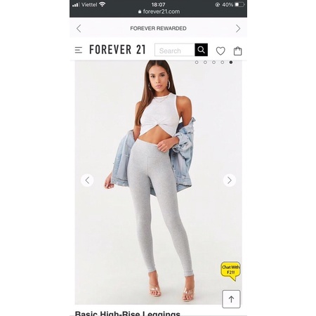 BEUCLOSET- Quần legging thun vnxk F21 đủ màu co giãn cực tốt
