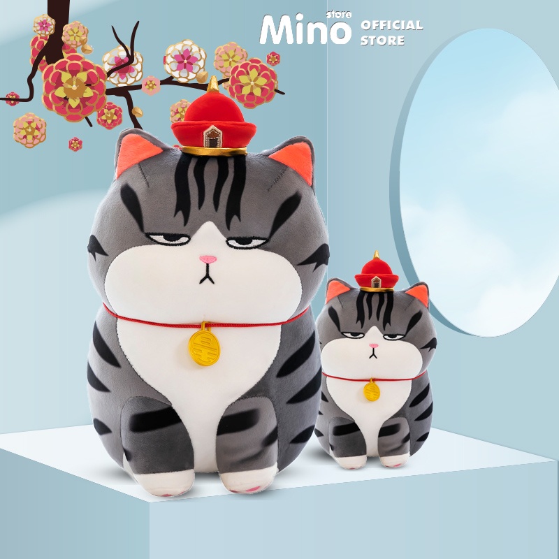 [Mã BMBAU50 giảm 7% đơn 99K] Gấu Bông Mèo Hoàng Thượng Nhồi Bông Cute Dễ Thương Siêu To Mềm Mại MINO TH6