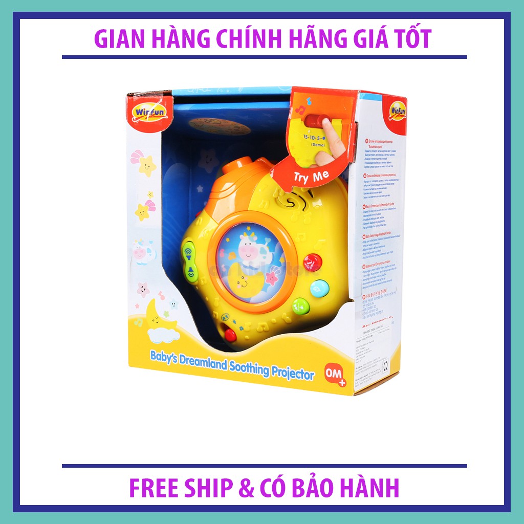 Đèn Chiếu Sao Ru Ngủ Có Phát Nhạc Cho Bé Winfun 0806 - Hàng Nhập Khẩu Chính Hãng