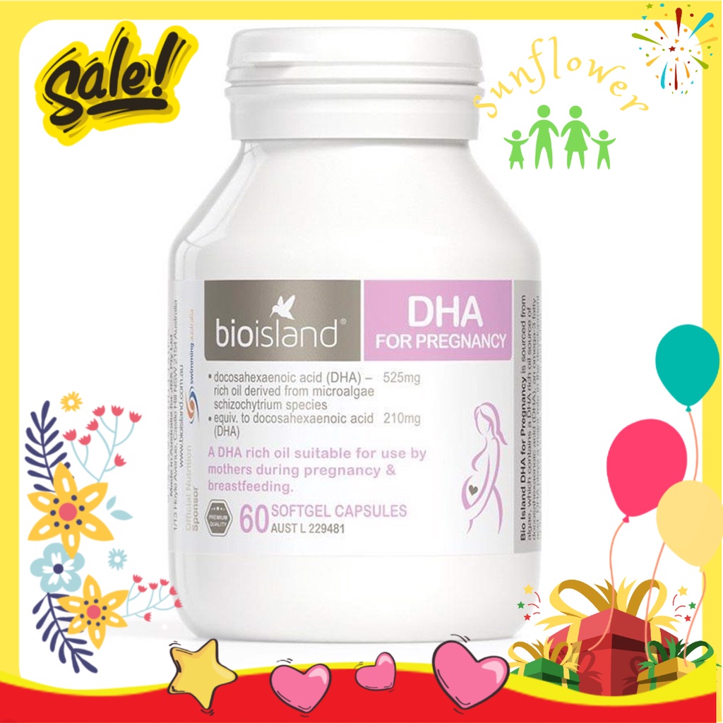 Bio island DHA for pregnancy cho mẹ bầu 60 viên của Úc