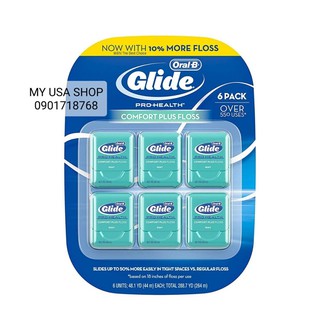 Chỉ nha khoa glide ❤️ chỉ nha khoa oral - b glide comfort plus floss 264m của mỹ