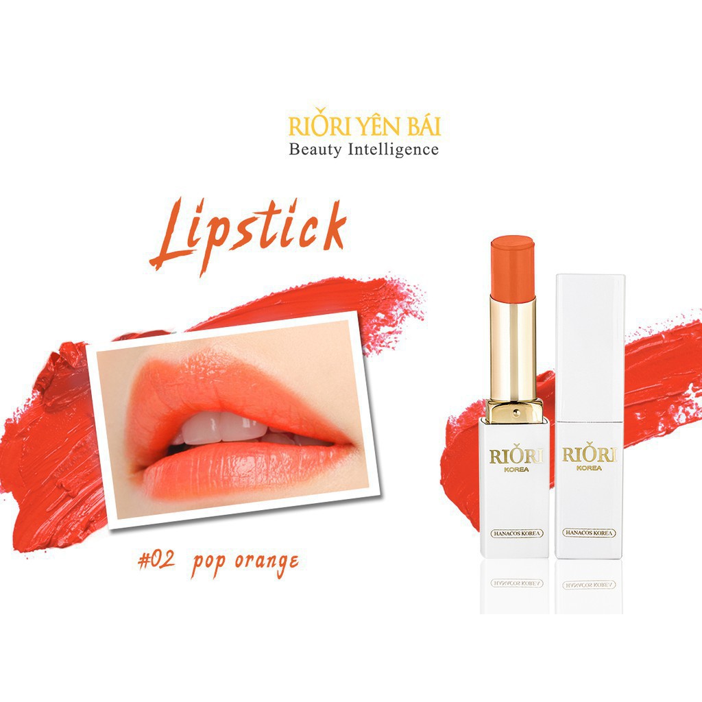 Son Dưỡng Môi ❤ RIORI Lipstick 02 - Pop Orange | BigBuy360 - bigbuy360.vn