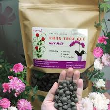 Phân Trùn Quế Viên Dạng Hạt Mận Cho Hoa Lan, Hoa Hồng gói 1kg - Kích thích phát triển thân cành lá