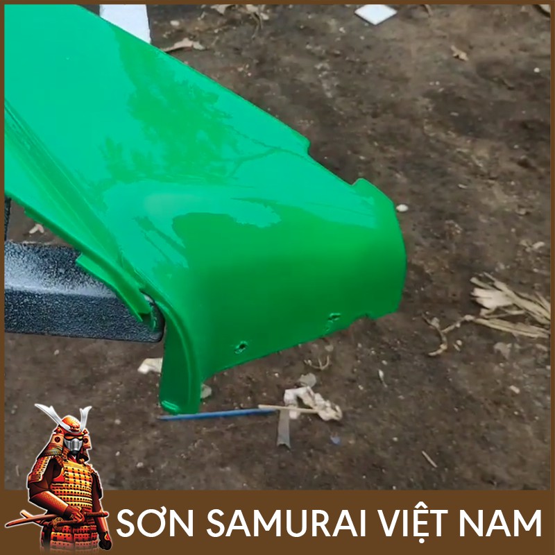 Màu Xanh Lá 165 Sơn Samurai Việt Nam - Combo Son Xit Samurai Màu Xanh 165