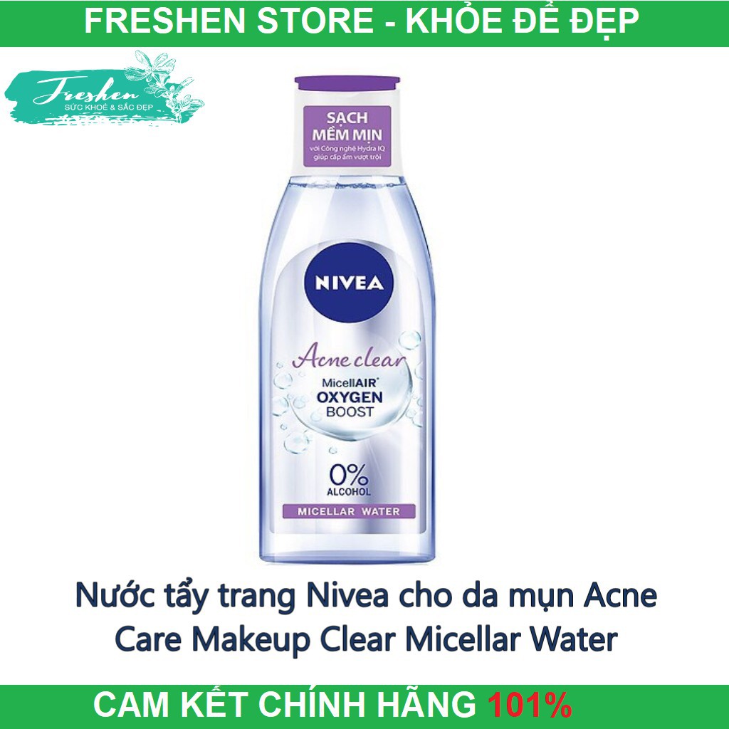 ✅ (CHÍNH HÃNG) Nước tẩy trang Nivea cho da mụn Acne Care Makeup Clear Micellar Water