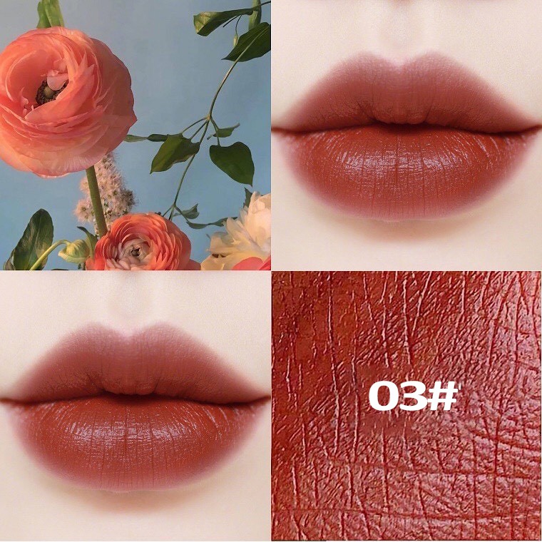 Set 5 son Mugeleen hình hộp thuốc lá , son kem cổ trang siêu lì mịn đẹp cô gái Cô Gái Meyoco Retro Matte Liquid  A34