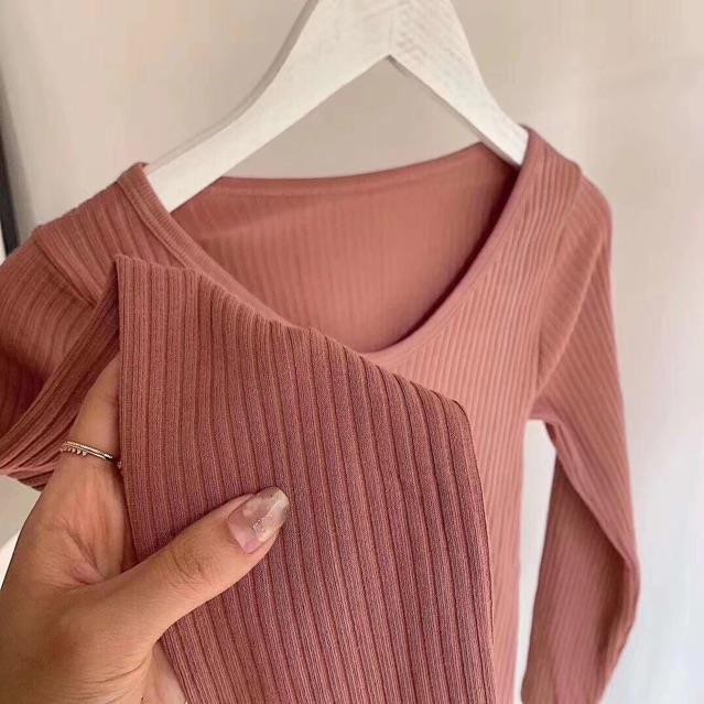 (Kèm hộp đựng) Bộ quần áo dài gân tăm co giãn 4 chiều HENNY.ROE. cực xinh