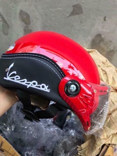 Mũ bảo hiểm viền da Vespa
