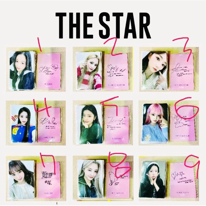 ❤️READY STOCK❤️Thẻ hình ngôi sao KEP1ER2022.2 phiên bản Hàn Quốc