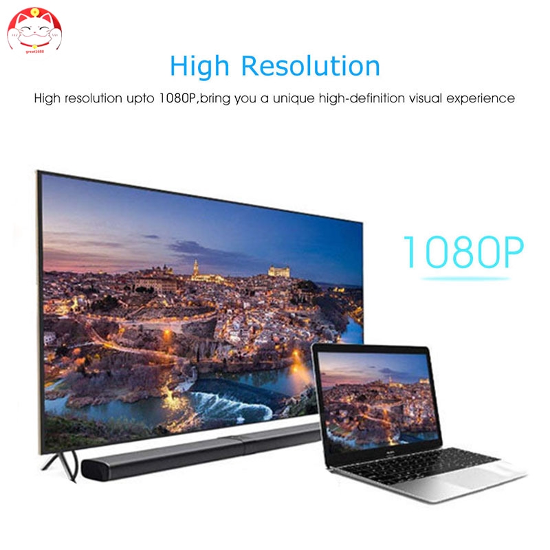 Đầu Chuyển Đổi Từ Cổng Hdmi Sang Vga 1080p Cho Pc Laptop Tablet