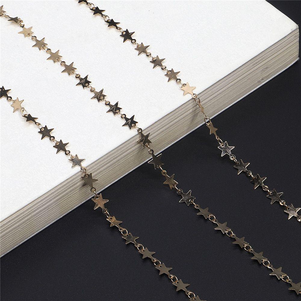 ESPO Dây Đeo Mắt Kính Màu Vàng Kim Loại Thời Trang