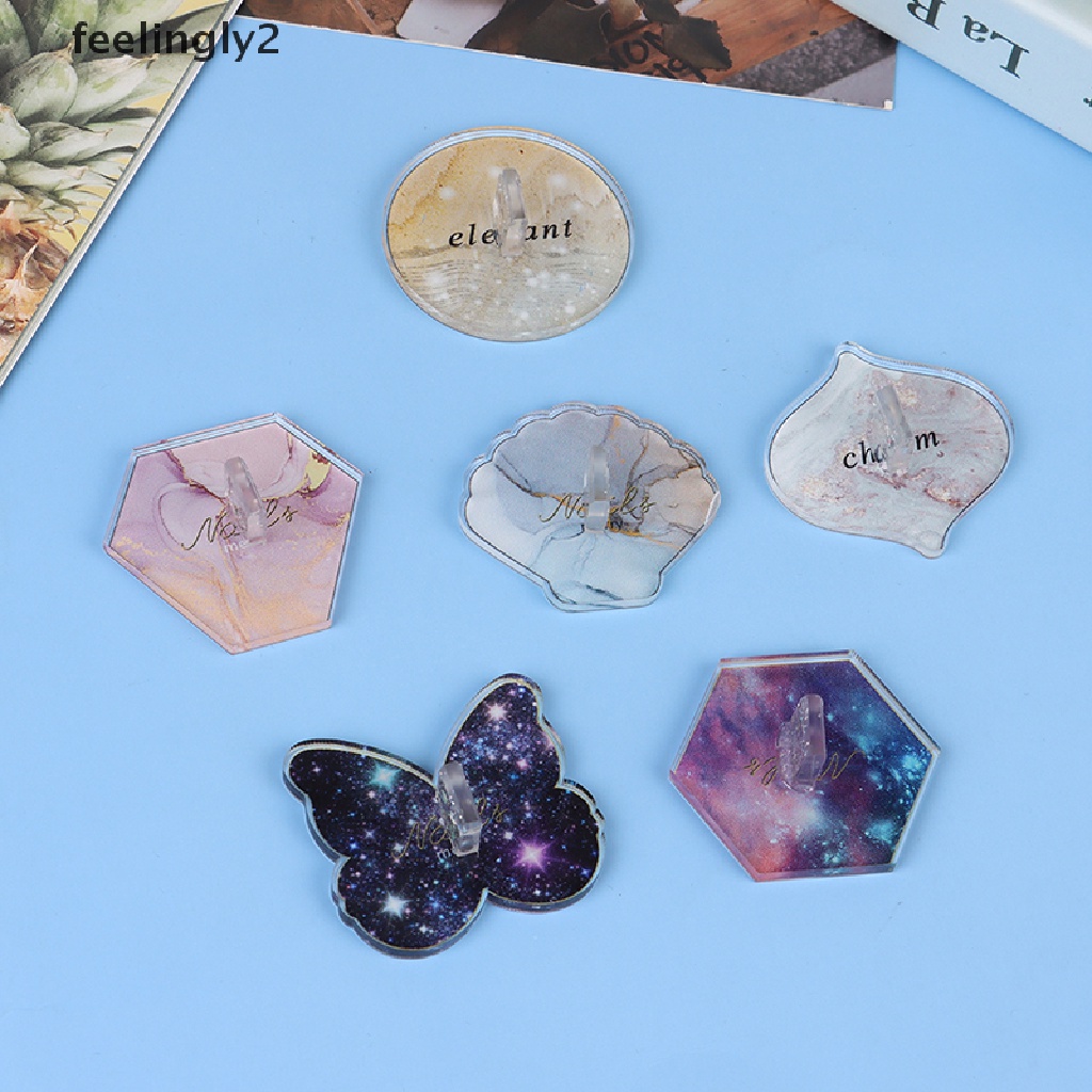 Giá Đỡ Trưng Bày Móng Tay Giả Bằng Acrylic Lấp Lánh