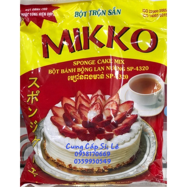 Bột bánh Bông lan nướng SP4320 1kg MIKKO HƯƠNG XƯA