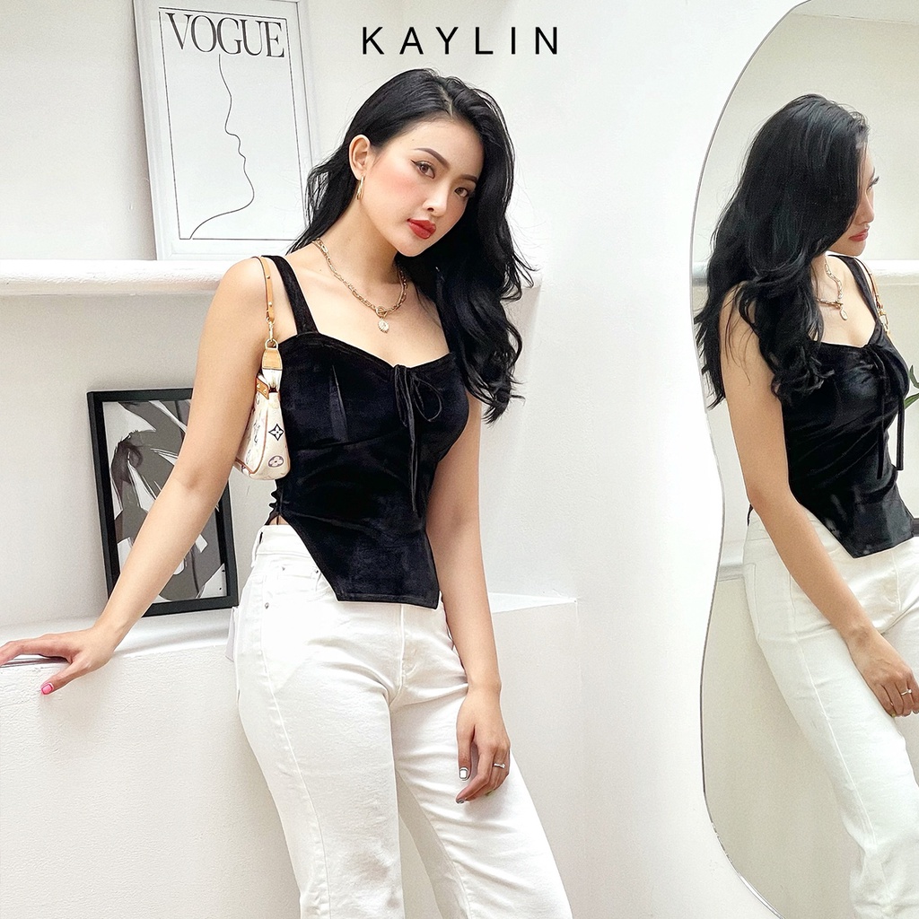 Quần jean nữ suông trơn phong cach KAYLIN - N1659