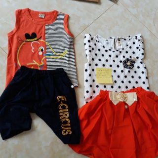 Bộ quần váy xòe bé gái
