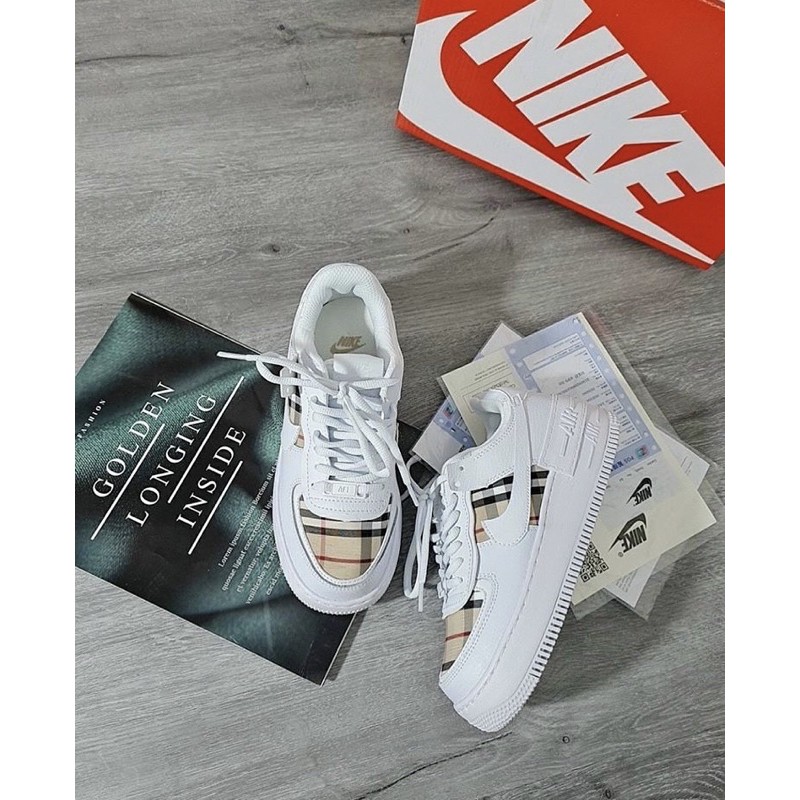 Ảnh tại kho giày sneaker AF1 bbr trắng