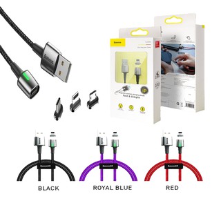 Cáp sạc từ tính nam châm Baseus Zinc Magnetic Cable Series 2 ( IP / Type C / Micro USB )