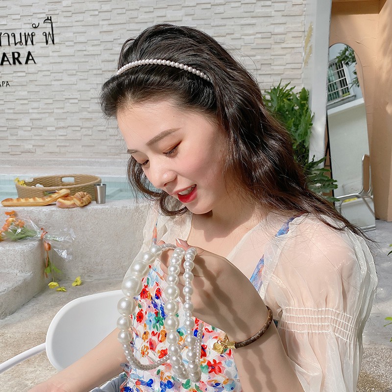 Băng đô ngọc trai Nhân tạo cài tóc phong cách Hàn Quốc cho nữ [ BDD01 ]