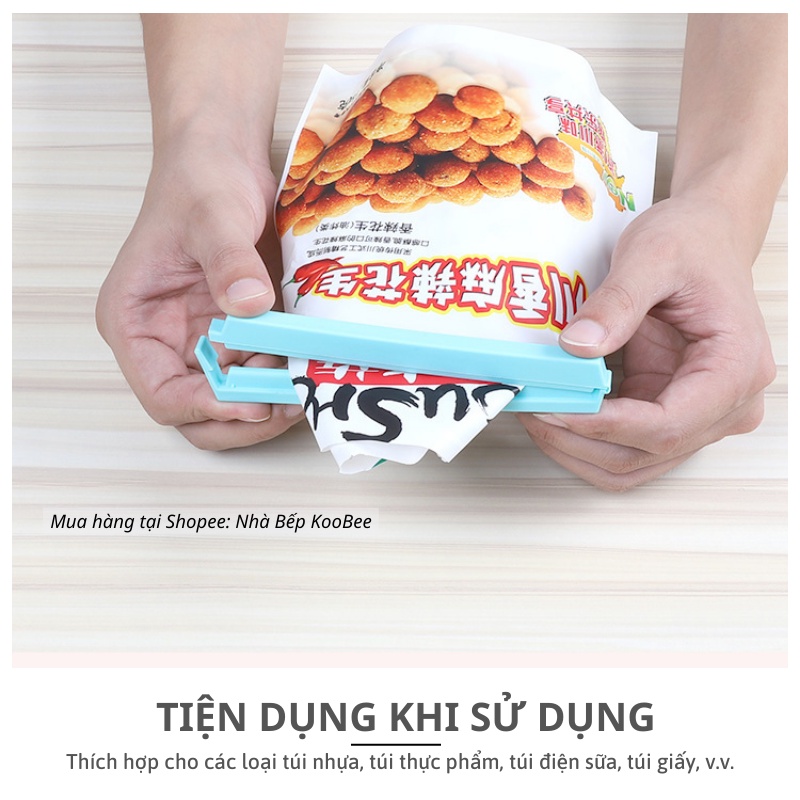 Thanh kẹp miệng túi chống ẩm mốc, chống mùi tủ lạnh bảo quản thực phẩm đồ ăn tiện dụng KooBee (BA06)