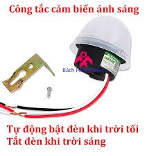 Công Tắc Cảm Biến Ánh Sáng Tự Động Bật Tắt Đèn Ngoài Trời AS-20 AS20 AC220V