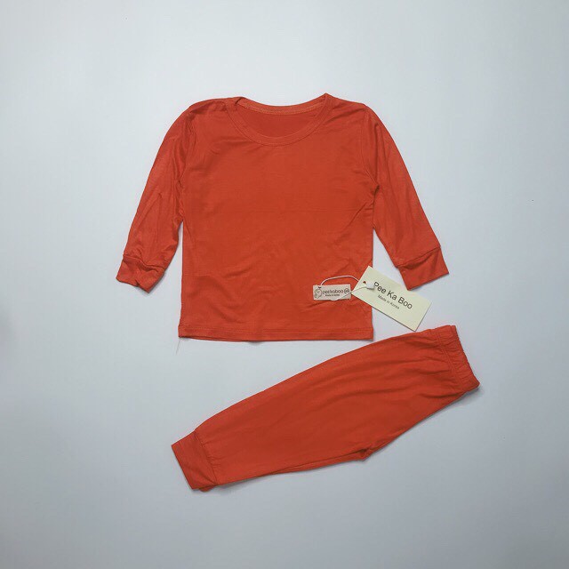 Bộ dài tay PeeKaBoo chất cotton lạnh có giãn 4 chiều cho Bé Trai & Bé Gái [ CHUẨN HÀNG LOẠI 1 ] | BigBuy360 - bigbuy360.vn