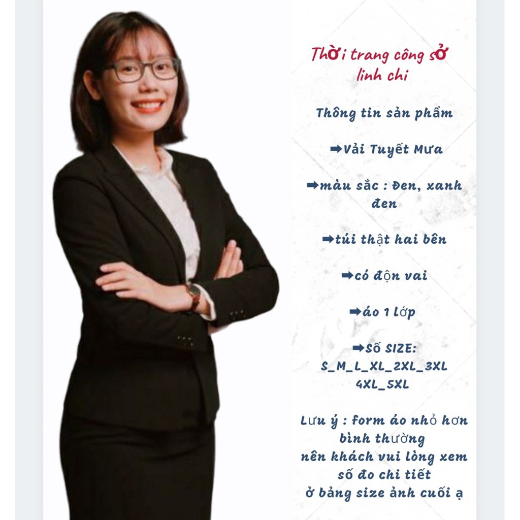 Áo vest nữ công sở hàng cao cấp AVLC16 vải tuyết mưa