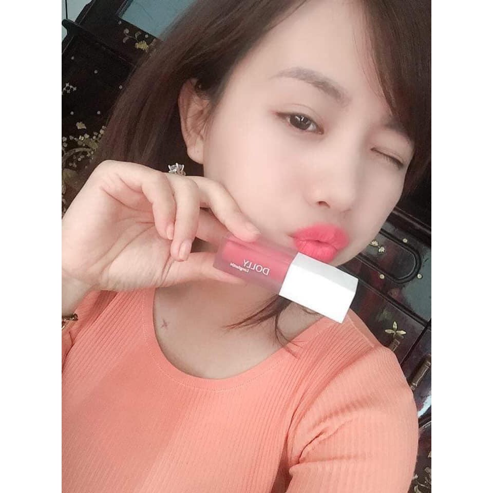 Son kem lì Màu "HỒNG DOLY" DOLLY SUPER MATTE chính hãng không chì, MUA 1 TẶNG 1