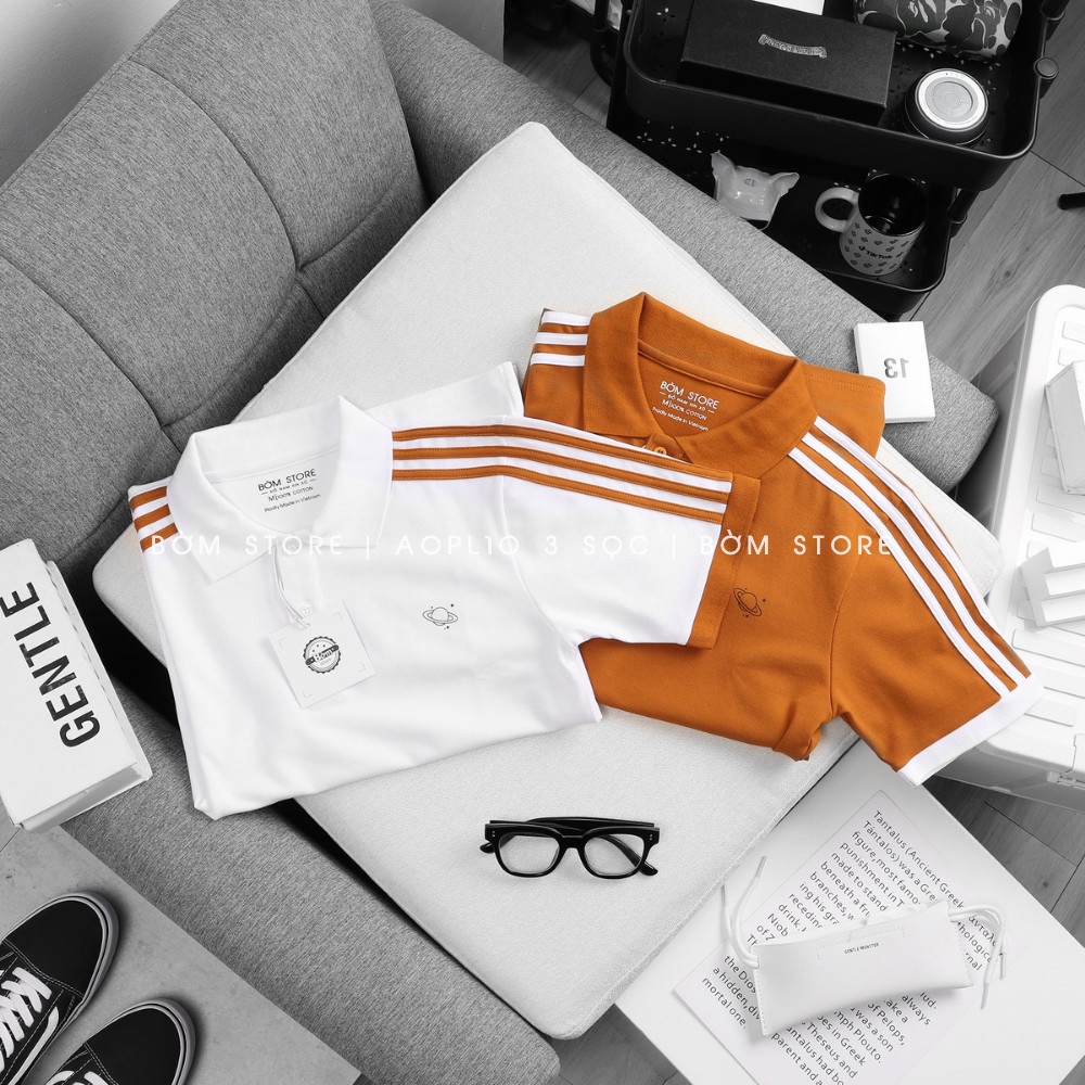 Áo Polo Nam 3 Sọc Vai BEACON DENIM Form Regular fit, Mang Hàng Ngày AOPL10