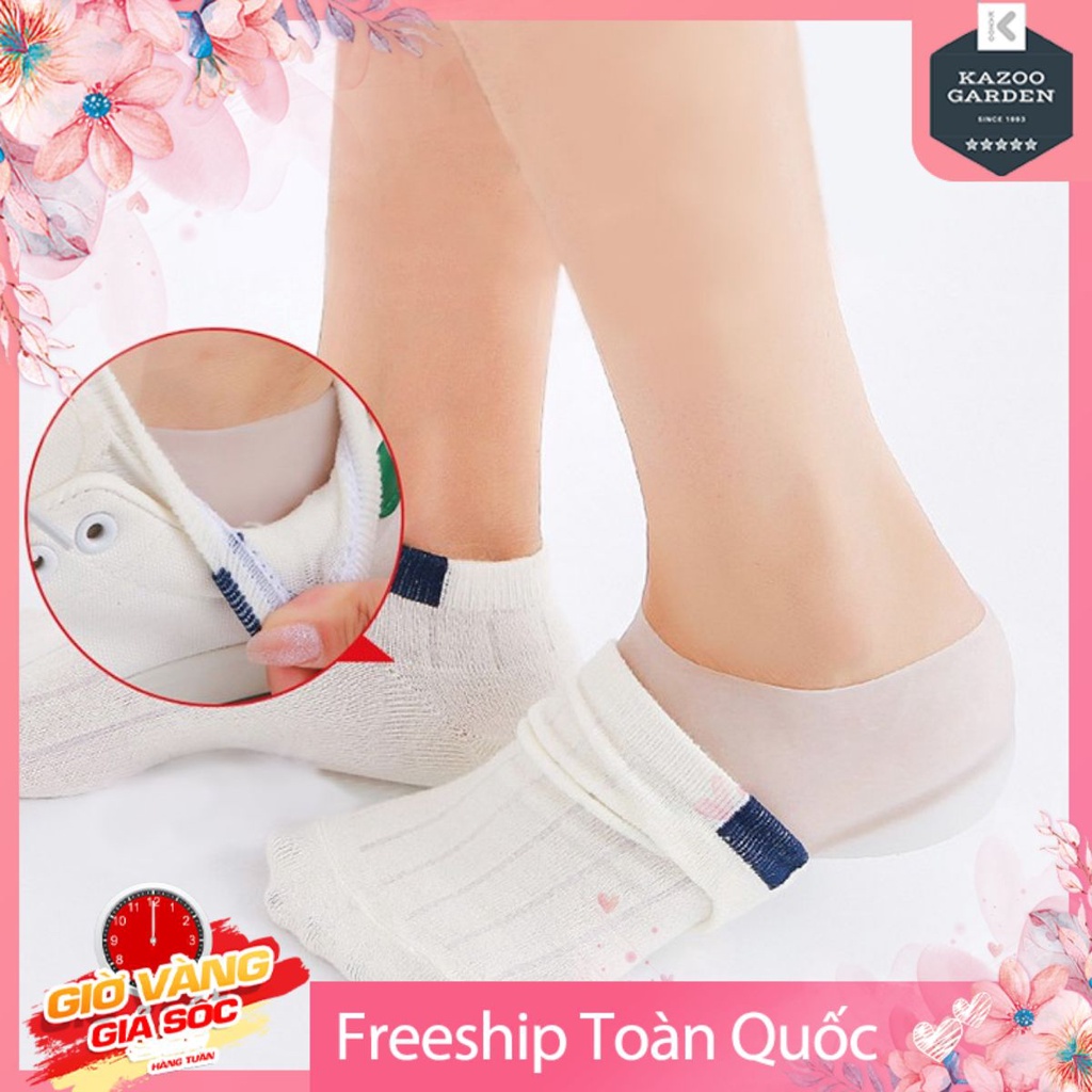 Tất Đệm Lót Gót Chân Tăng Chiều Cao Chất Liệu Silicon Nhiều Mức Cao Khác Nhau Để Lựa Chọn