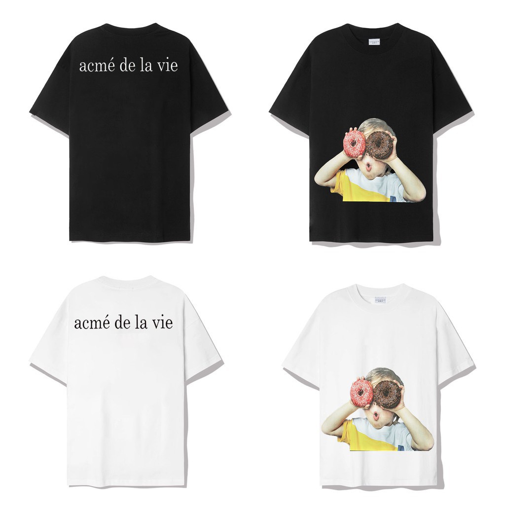 (Có Video + Ảnh Thật) Áo Thun ADLV Baby Face Donut - Áo thun tay lỡ unisex nam nữ form rộng oversize chất liệu Cotton 4C