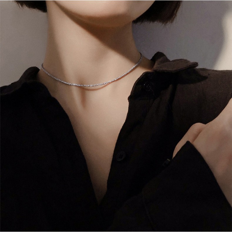 Dây chuyền nữ chất liệu titan, vòng cổ choker phong cách PK12