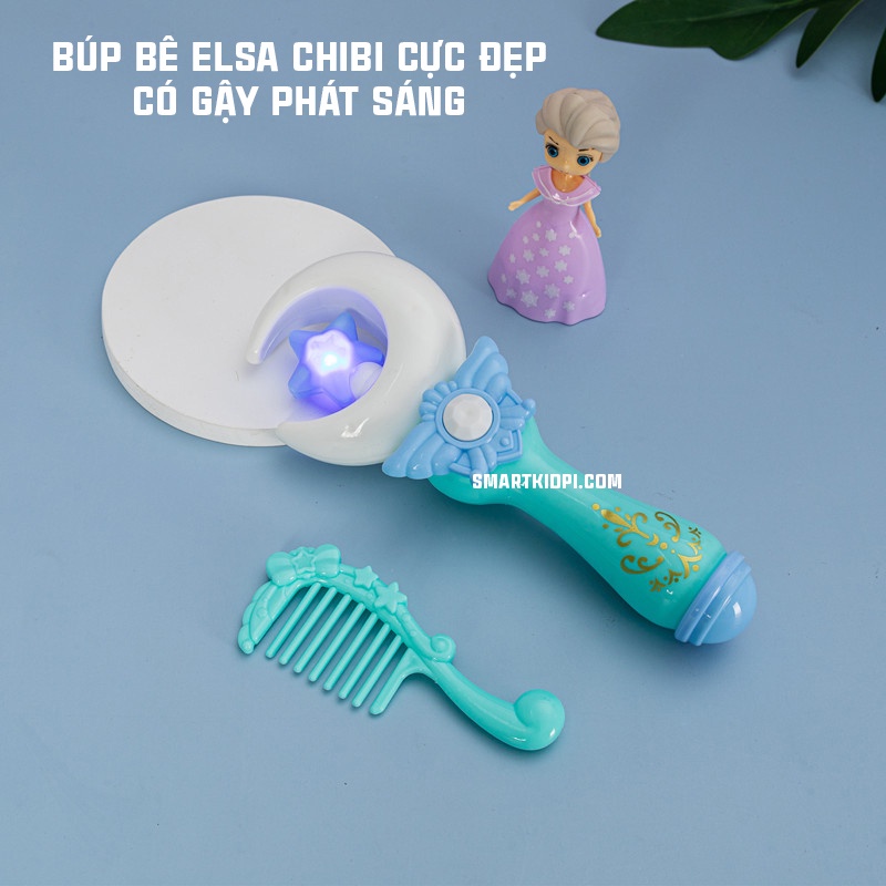 [ẢNH THẬT] - BÚP BÊ ELSA CHIBI CỰC ĐẸP CÓ GẬY PHÁT SÁNG