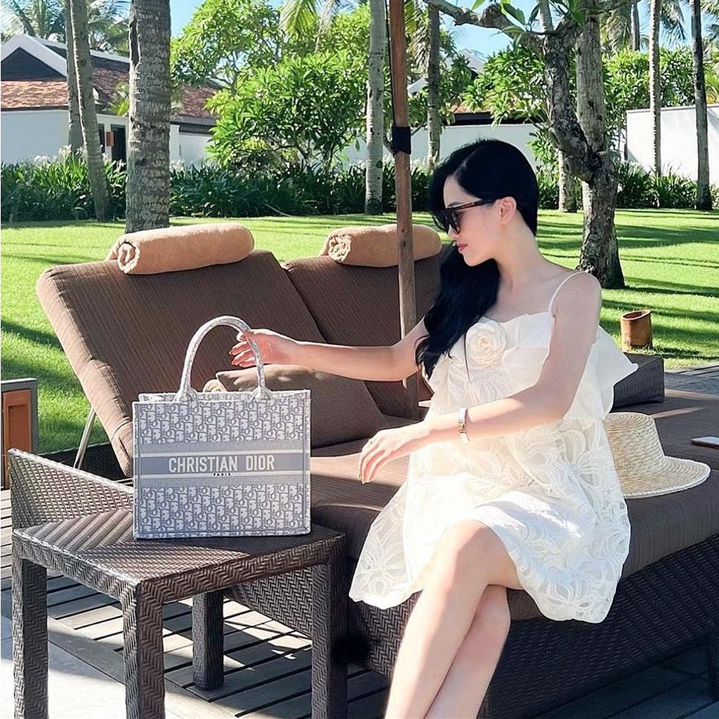 Váy 2 dây nữ phối cổ [Linly Store] Đầm kiểu nữ tiểu thư V-VHD4