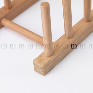 Giá úp dĩa/ ly vung nồi bằng tre ika chính hãng – ostbit