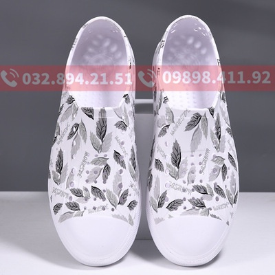 Giày native💖FREESHIP💖giày native họa tiết lông vũ SHINNATIVE07 tặng thêm 2 jibitz native