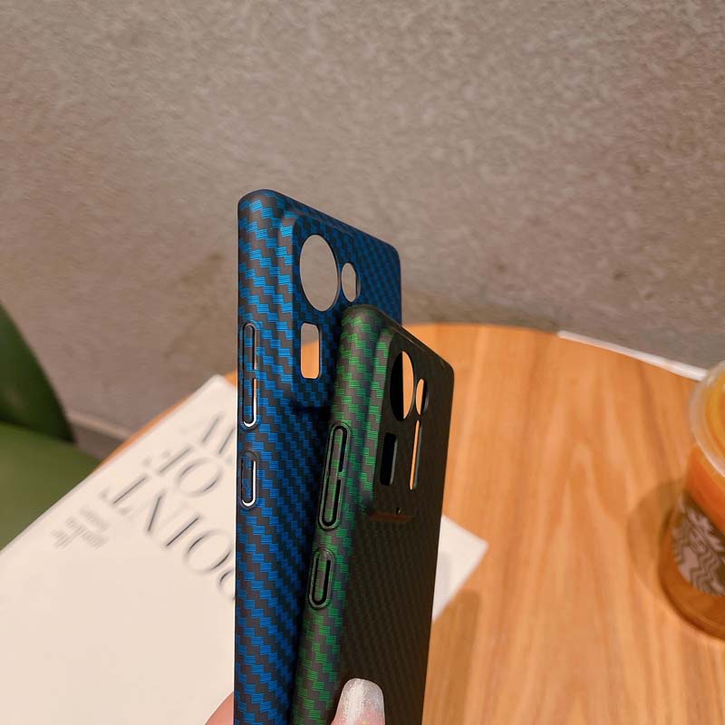 Ốp Điện Thoại PC Cứng Siêu Mỏng Họa Tiết Sợi Carbon Tản Nhiệt Cho Xiaomi Mi 12 12S 12X 11 Pro Ultra Mix 4 Civi 1S