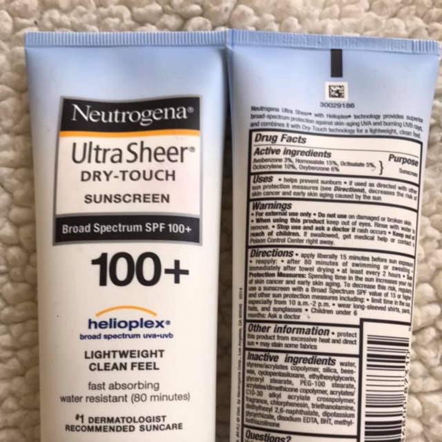 Kem chống nắng Neutrogena Ultra Sheer Dry-Touch Sunscreen Broad Spectrum SPF 100 PA +