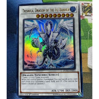 Bài Yugioh - Trishula Dragon Of The Ice Barrier (Ultra Rare)