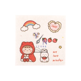 Nhãn Dán Sticker Hoạt Hình Dễ Thương