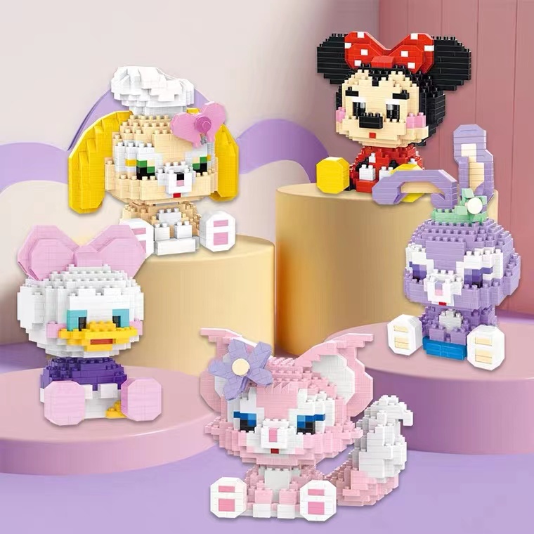 Bộ Đồ Chơi Lắp Ráp Hình Chuột Mickey / StellaLou / Chuột Mickey Dễ Thương
