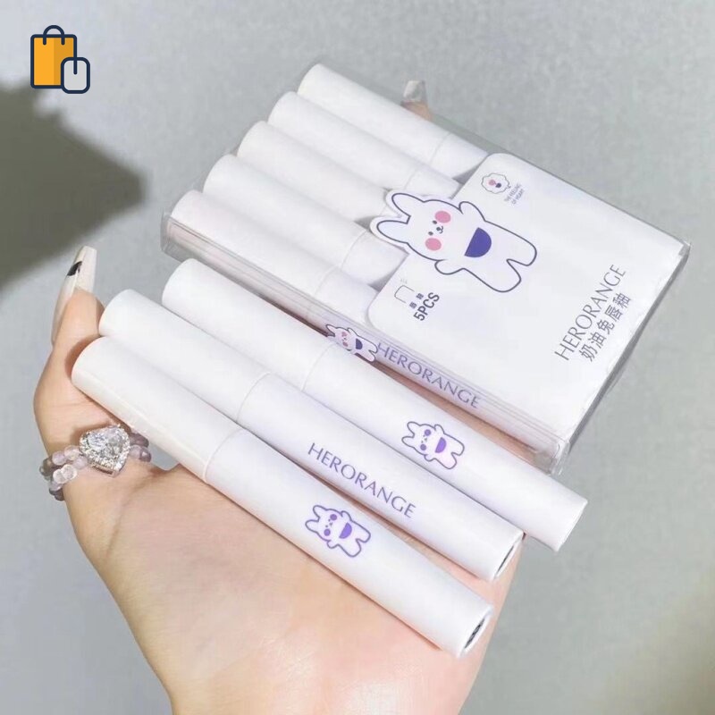 [Hàng mới về] Set 5 thỏi son kết cấu kem mềm mịn như nhung lâu trôi chống thấm nước