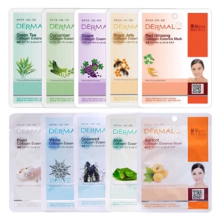 Combo 10 Mặt nạ Collagen Dermal Collagen Essence Mask Korea