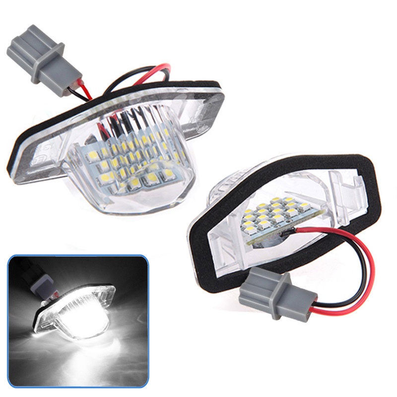 Bộ 2 Đèn Led Chiếu Biển Số Cho Honda Crv Fit Jazz Crosstour Odyssey
