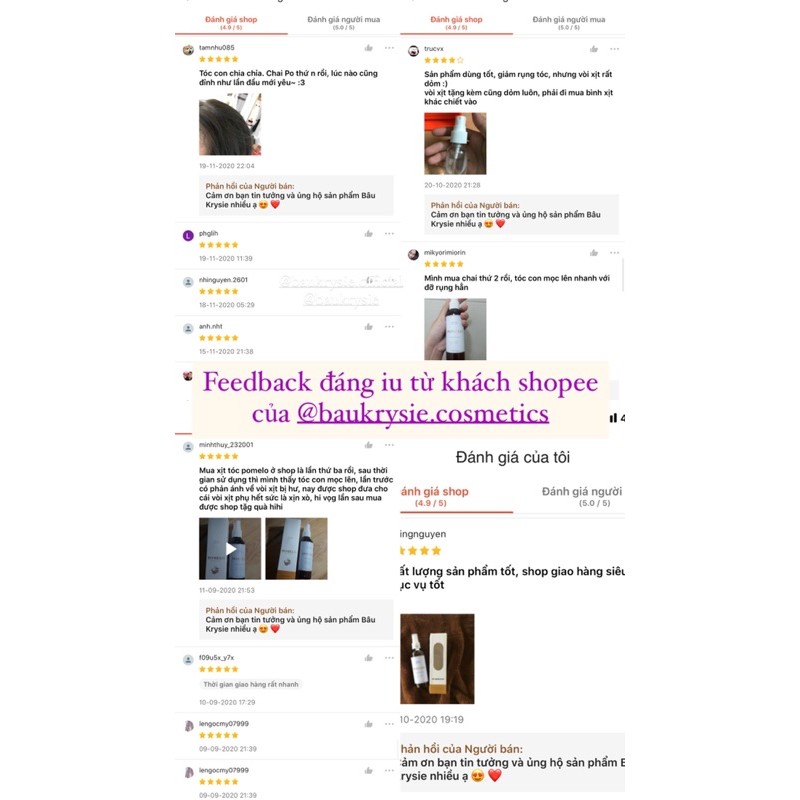 POMELO - Tinh dầu Bưởi baukrysie 🎁cột tóc / mask giáy + thiệp | BigBuy360 - bigbuy360.vn