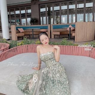 Đầm xòe hoa cup ngực form dài!