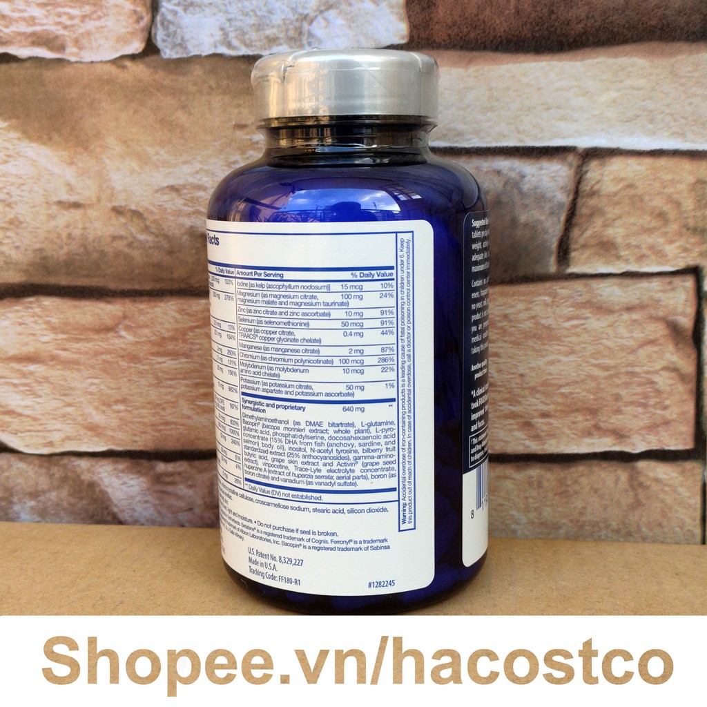 Viên uống Focus Factor Nutrition for the Brain 180 viên của Mỹ