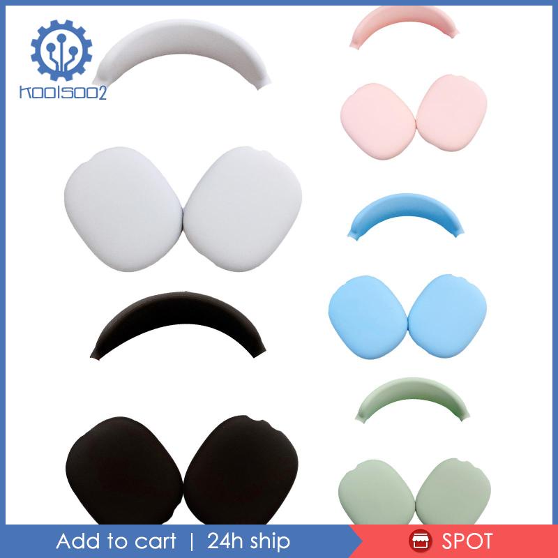 Vỏ Bảo Vệ Hộp Sạc Tai Nghe Airpods Max Bằng Silicon Màu Đen Koolsoo2