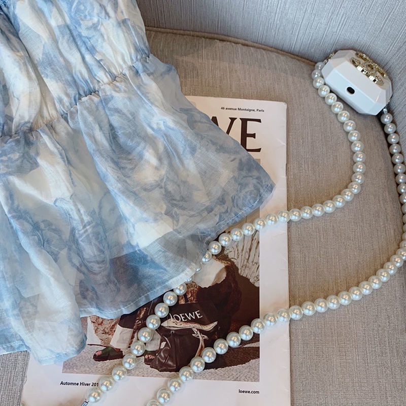 Áo Kiểu Chiffon Hở Vai Họa Tiết Hoa Phong Cách Mới Thời Trang Mùa Hè Dành Cho Nữ